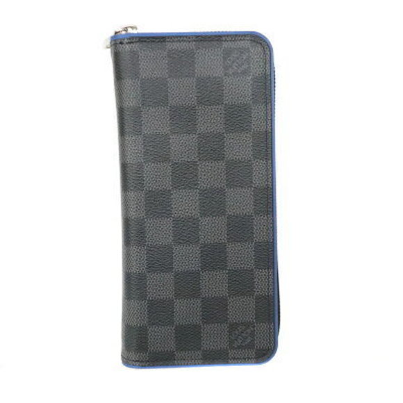 Louis Vuitton Zippy Wallet Vertical Damier Graphite Black Zip Long - Picture 1 of 6